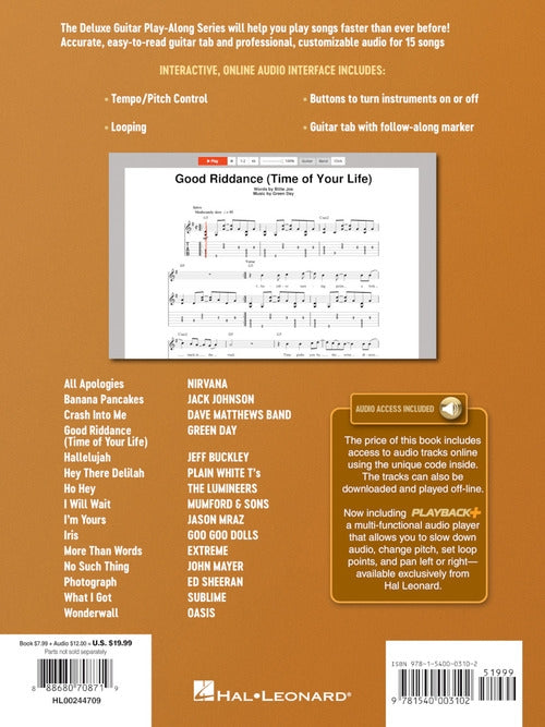 Image 5 of Acoustic Songs - Deluxe Guitar Play-Along Vol. 3 - SKU# 49-244709 : Product Type Media : Elderly Instruments
