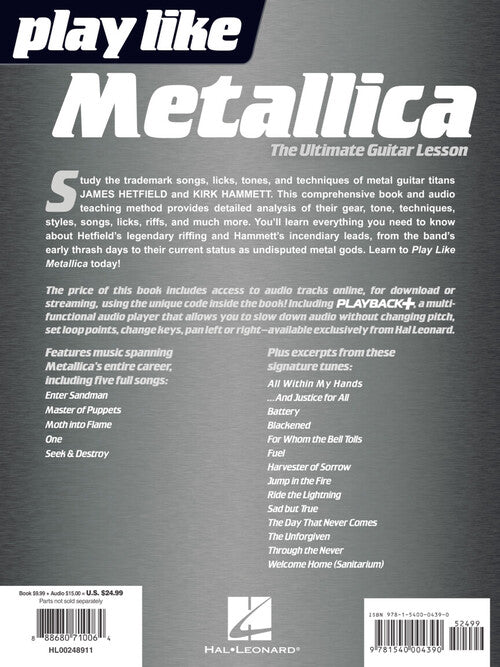 Image 6 of Play Like Metallica - The Ultimate Guitar Lesson - SKU# 49-248911 : Product Type Media : Elderly Instruments