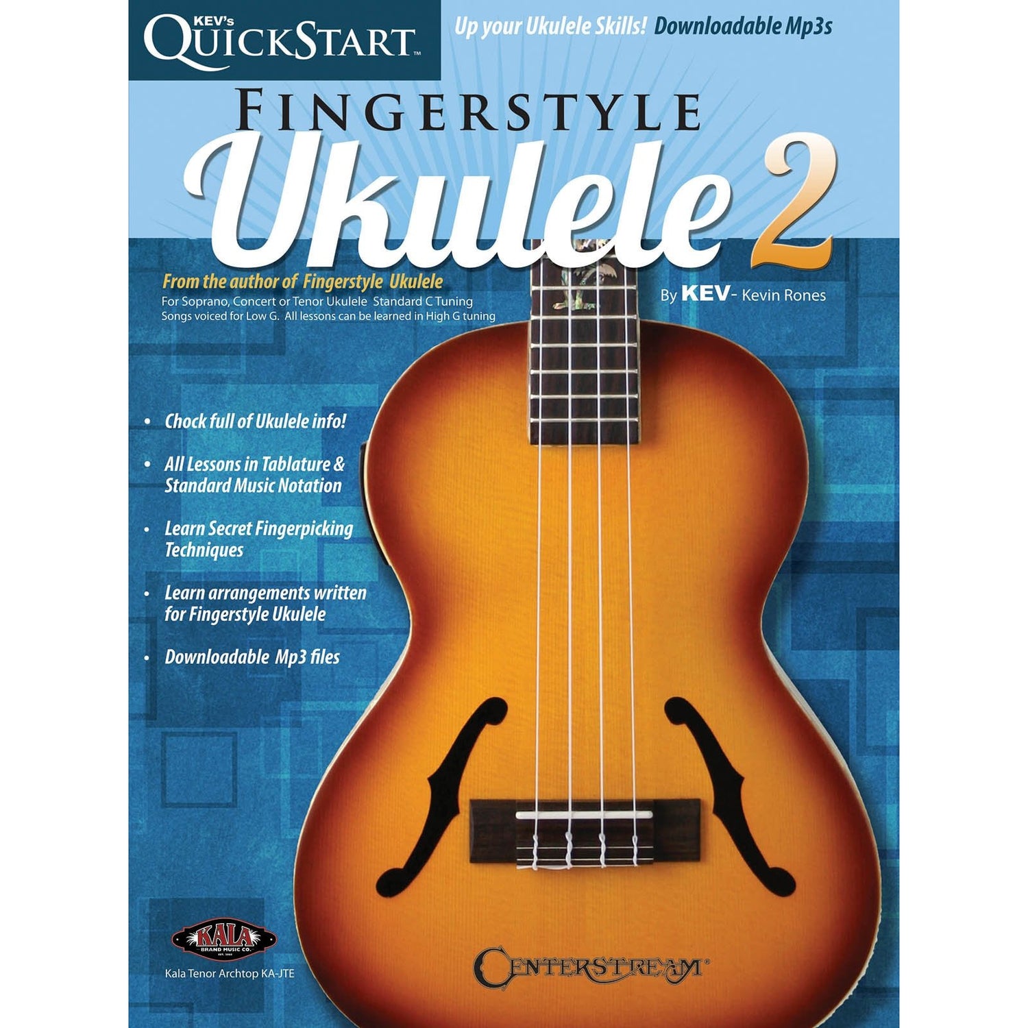 Image 1 of Kev's QuickStart for Fingerstyle Ukulele, Volume 2 - SKU# 49-283176 : Product Type Media : Elderly Instruments