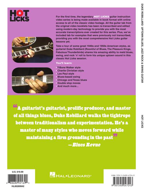 Image 6 of Duke Robillard – Uptown Blues, Jazz Rock & Swing Guitar - SKU# 49-289942 : Product Type Media : Elderly Instruments