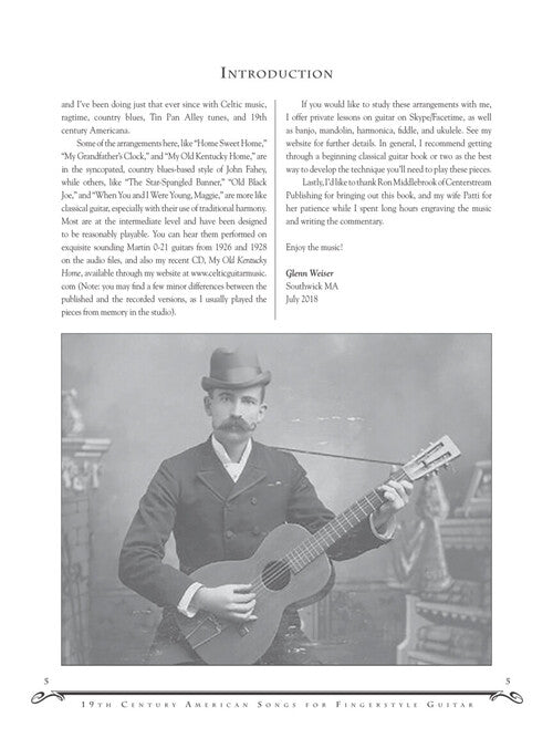 Image 4 of Favorite 19th Century American Songs for Fingerstyle Guitar - SKU# 49-291915 : Product Type Media : Elderly Instruments