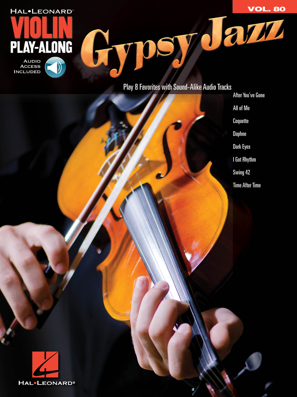 Image 1 of Gypsy Jazz - Violin Play-Along Vol. 80 - SKU# 49-293922 : Product Type Media : Elderly Instruments
