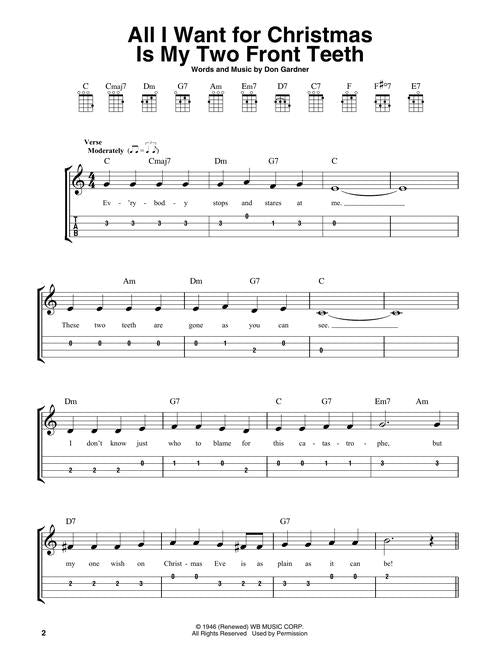 Image 3 of Christmas Melodies for Ukulele - SKU# 49-294855 : Product Type Media : Elderly Instruments