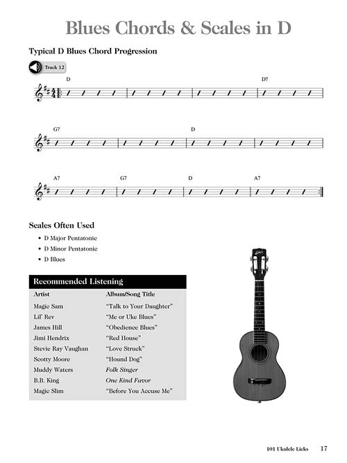 Image 4 of 101 Ukulele Licks - Essential Blues, Jazz, Country, Bluegrass, and Rock 'N' Roll Licks for the Uke - SKU# 49-696373 : Product Type Media : Elderly Instruments
