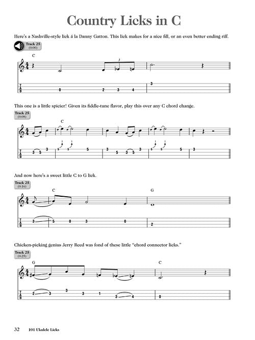 Image 5 of 101 Ukulele Licks - Essential Blues, Jazz, Country, Bluegrass, and Rock 'N' Roll Licks for the Uke - SKU# 49-696373 : Product Type Media : Elderly Instruments