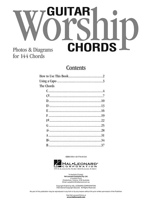 Image 2 of Guitar Worship Chords - Photos & Diagrams for 144 Chords - SKU# 49-696462 : Product Type Media : Elderly Instruments