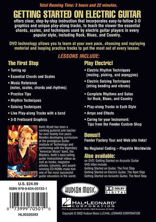Image 2 of DVD - Fender Presents Getting Started On Electric Guitar - SKU# 49-DVD320293 : Product Type Media : Elderly Instruments