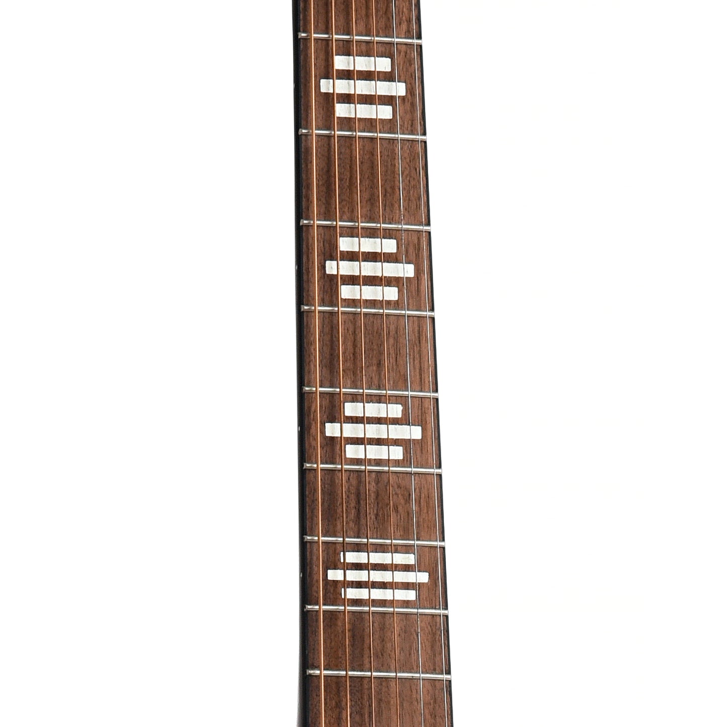 Fretboard of Recording King Dirty 30s Mini Bucker Resonator Guitar