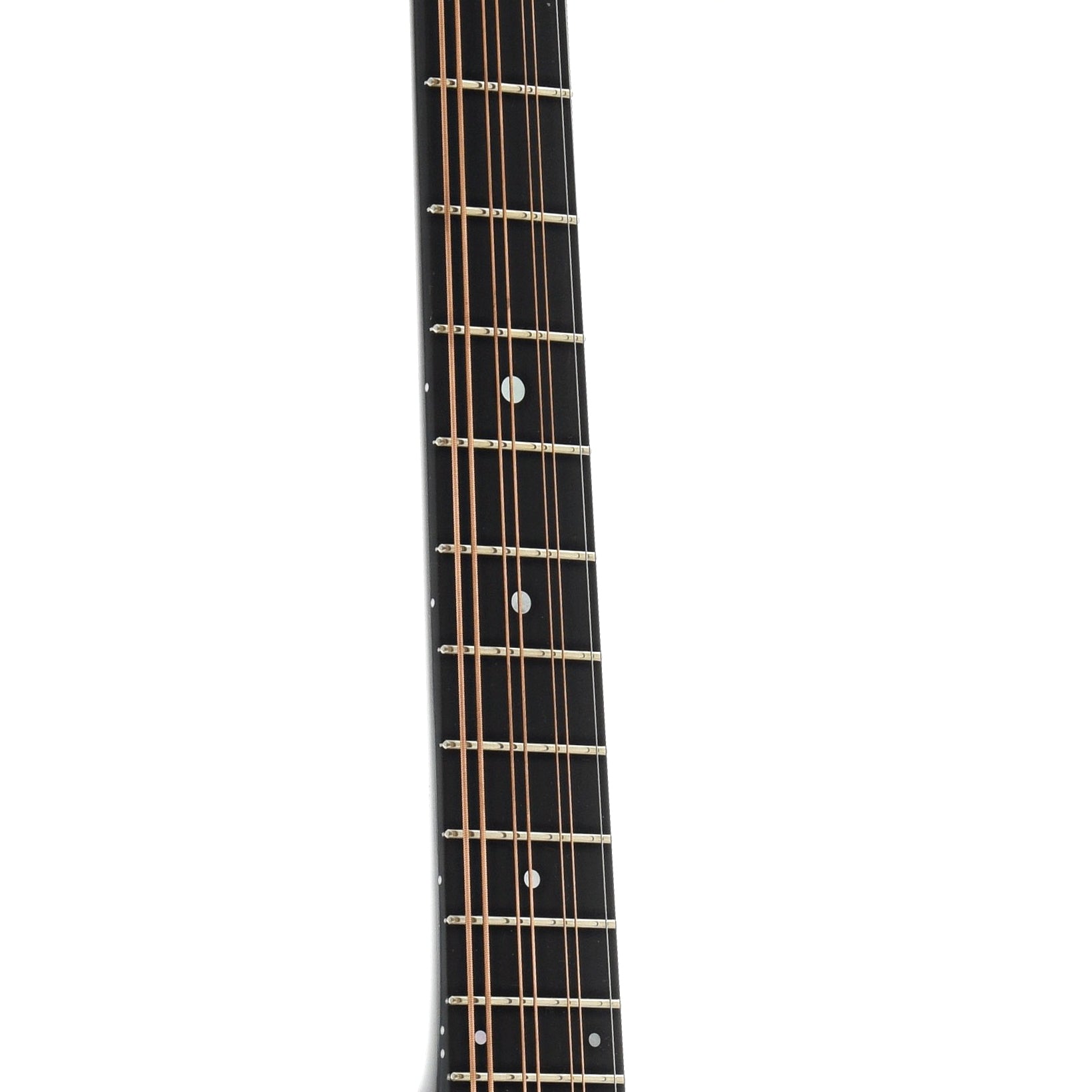 fretboard of Northfield Workshop NFO-AT1 Mahogany Archtop Octave Mandolin