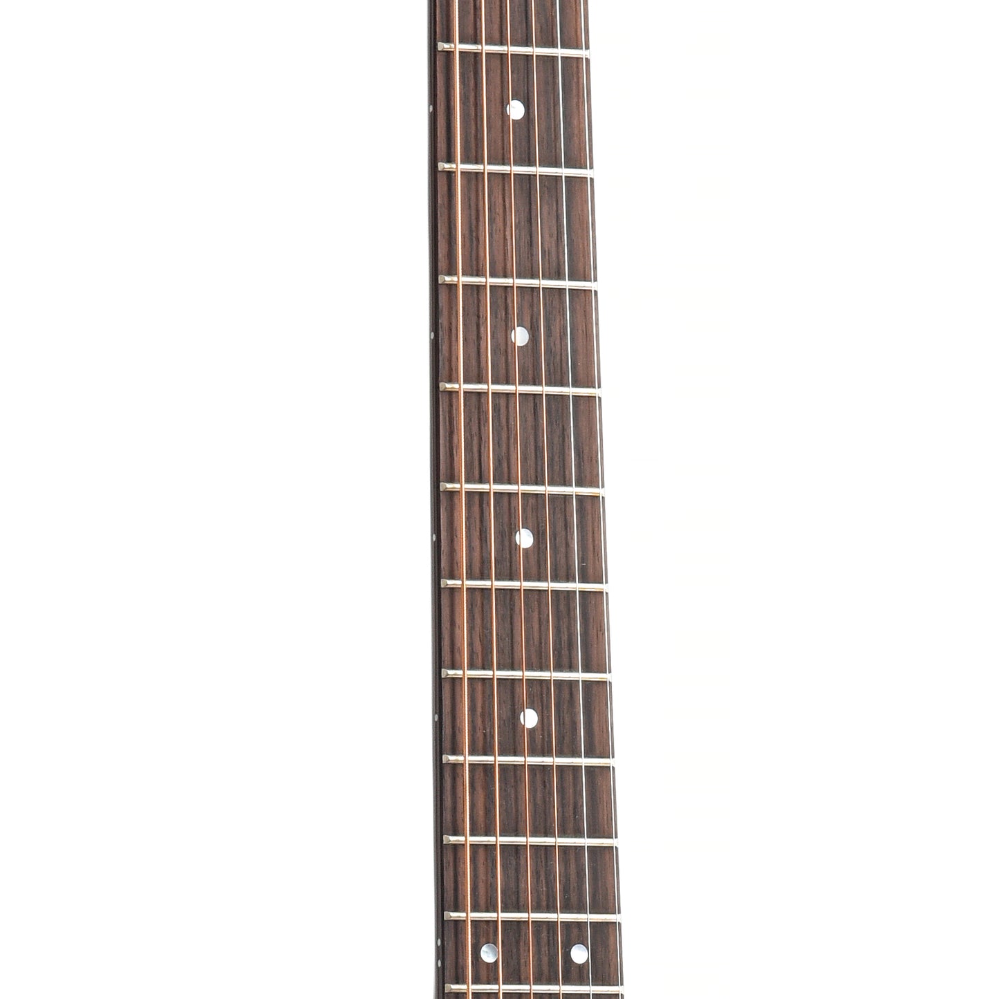 Fretboard of Guild Westerly Collection D-140CE ATB Sunburst Guitar 