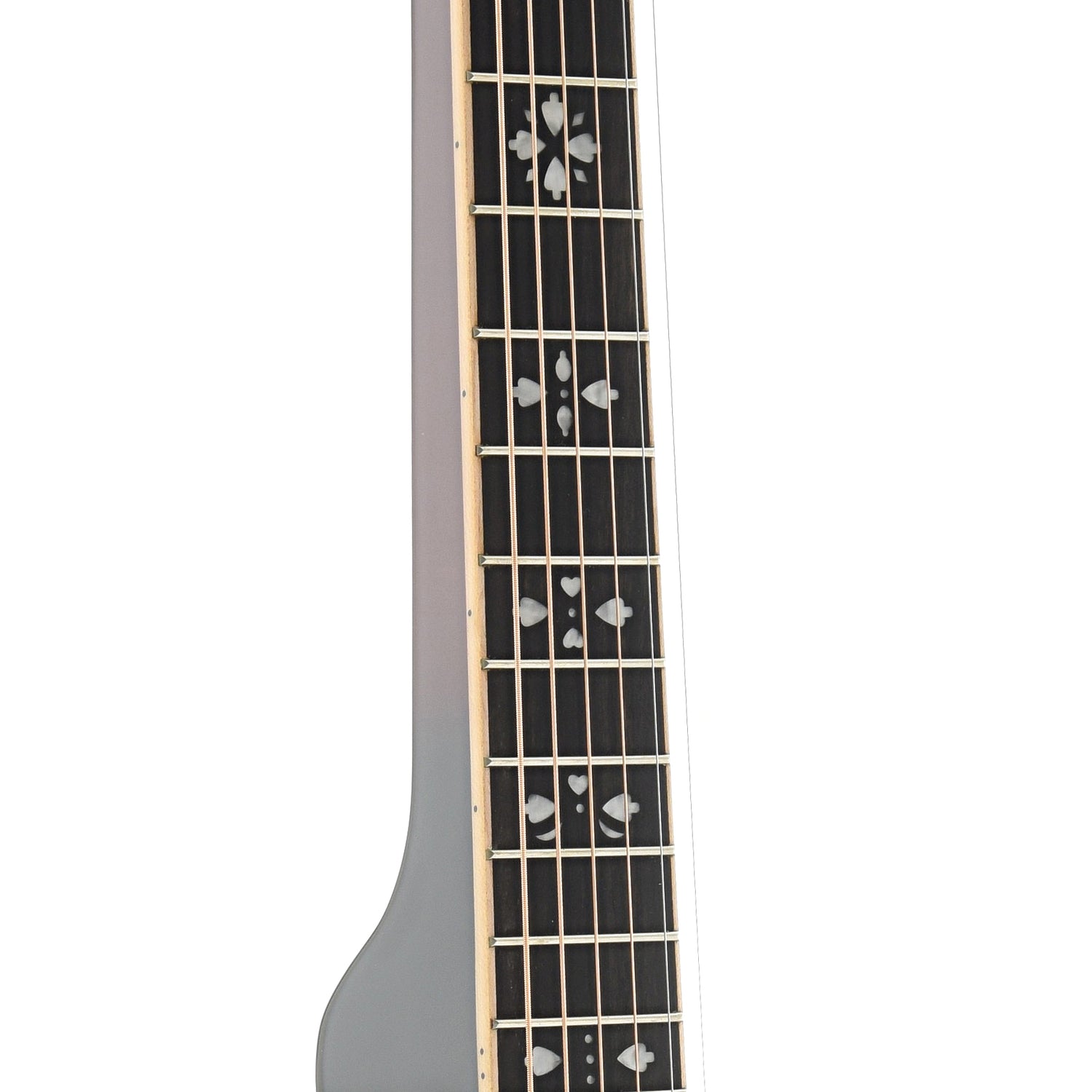 Fretboard of Beard Gold Tone PBS-D Maple Deluxe, Squareneck Resonator Guitar 