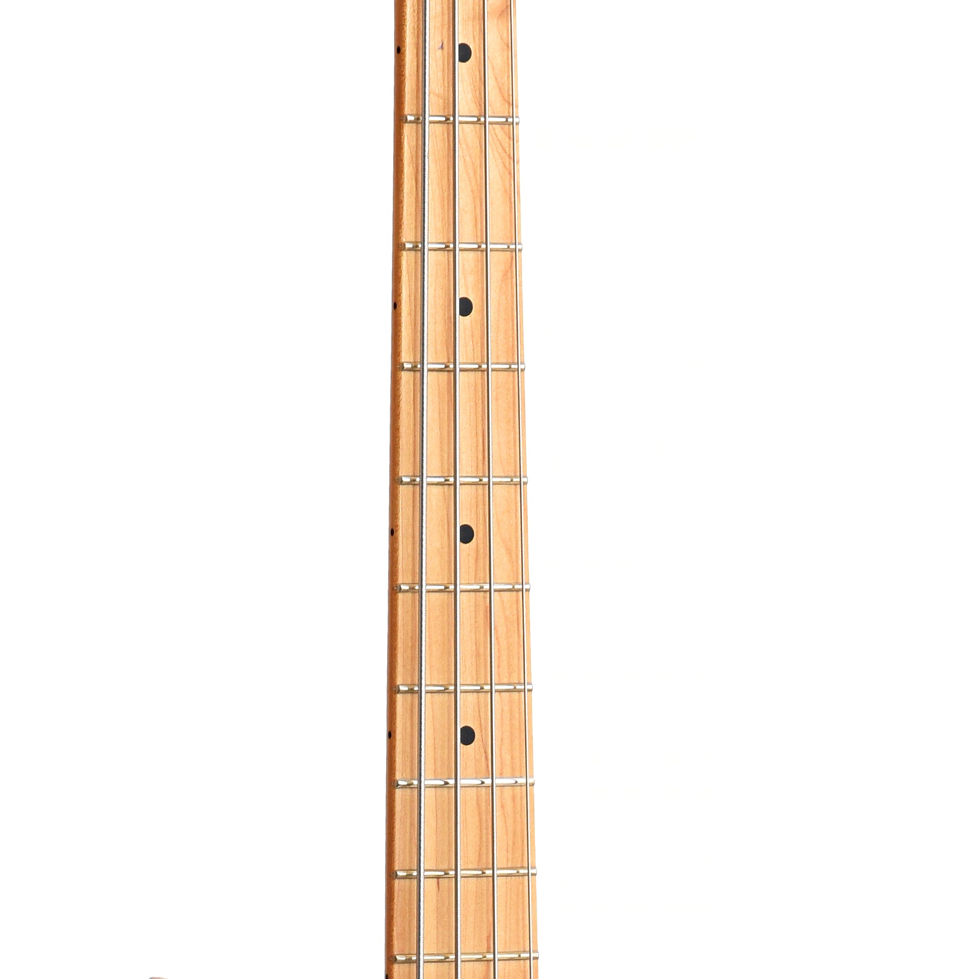 Fretboard of Fender Player Plus Jazz Bass