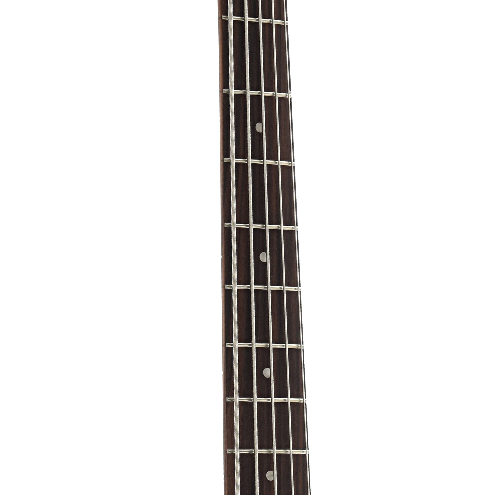 Fretboard of Squier Affinity Jazz Bass 5-String