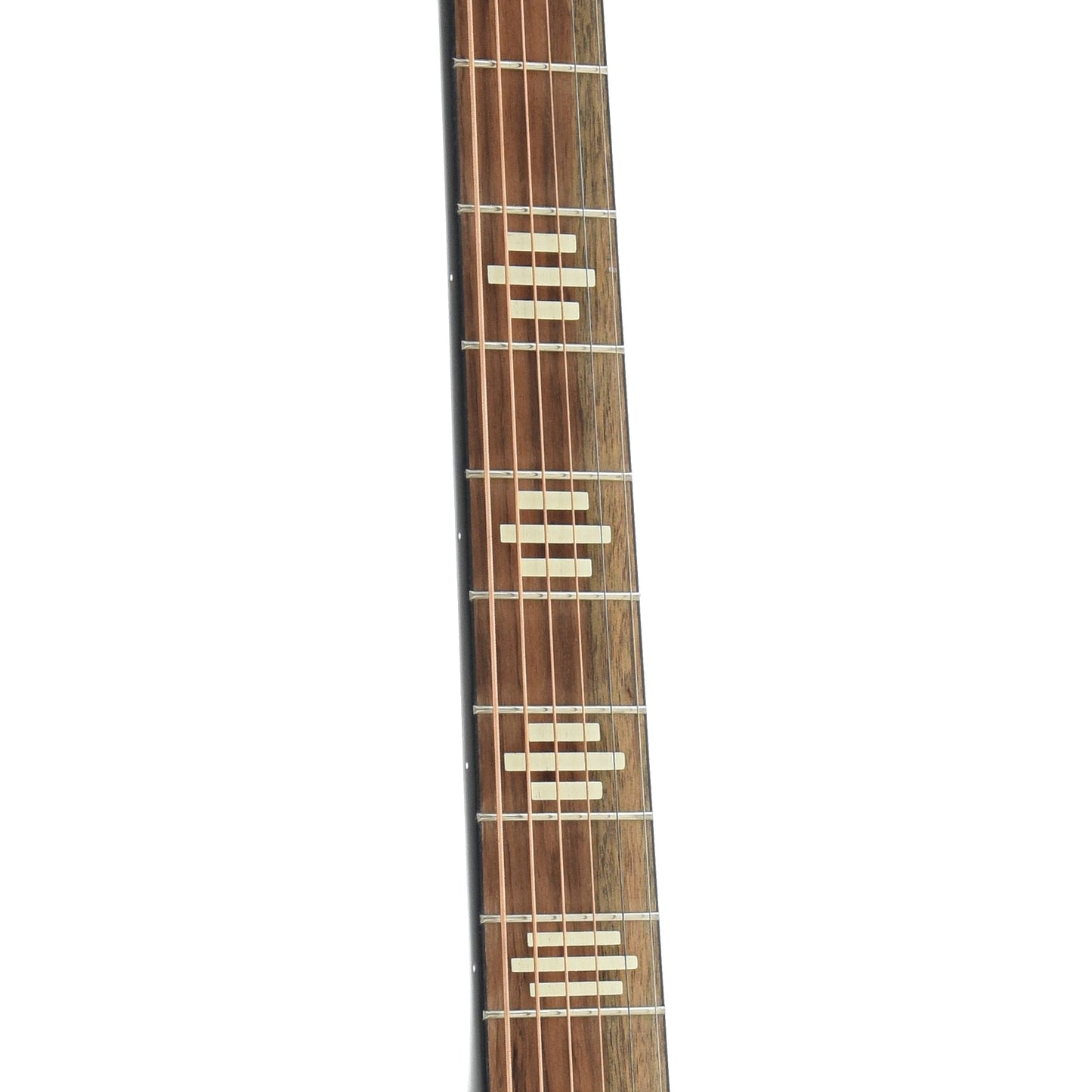 Fretboard of Recording King Dirty 30's Series 7 12-Fret Single 0 Guitar
