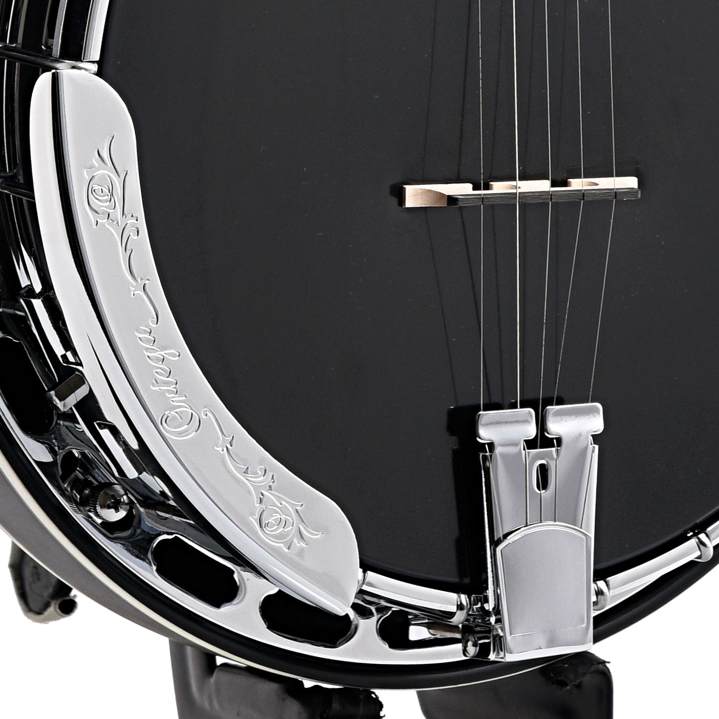 Image 4 of Ortega Raven Series OBJ650-SBK 5-String Resonator Banjo - SKU# OBJ650-SBK : Product Type Resonator Back Banjos : Elderly Instruments