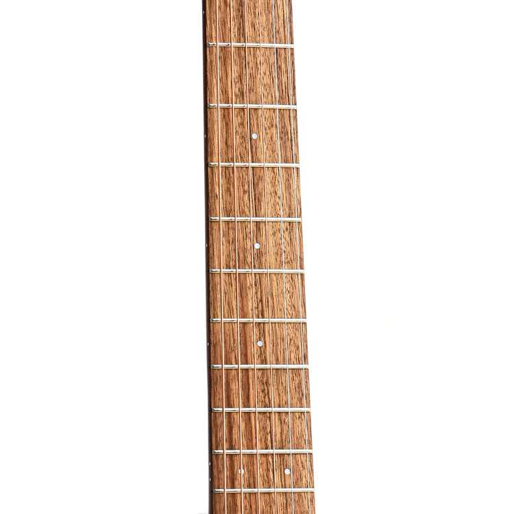 fretboard of Breedlove Eco Collection Discovery S Concert Edgeburst CE Sitka-African Mahogany
