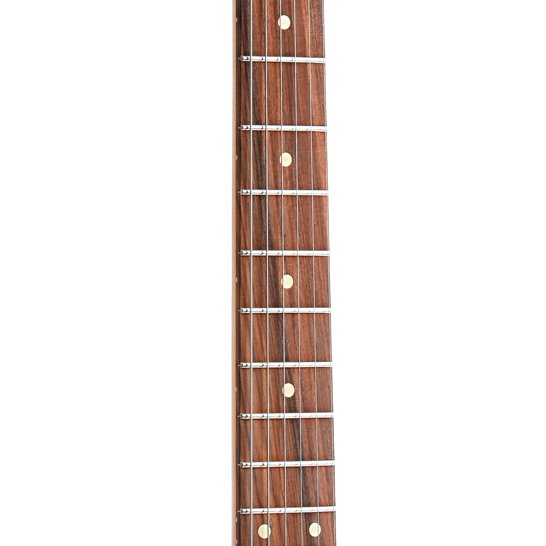 Fretboard of Fender Noventa Stratocaster, Crimson Red Transparent