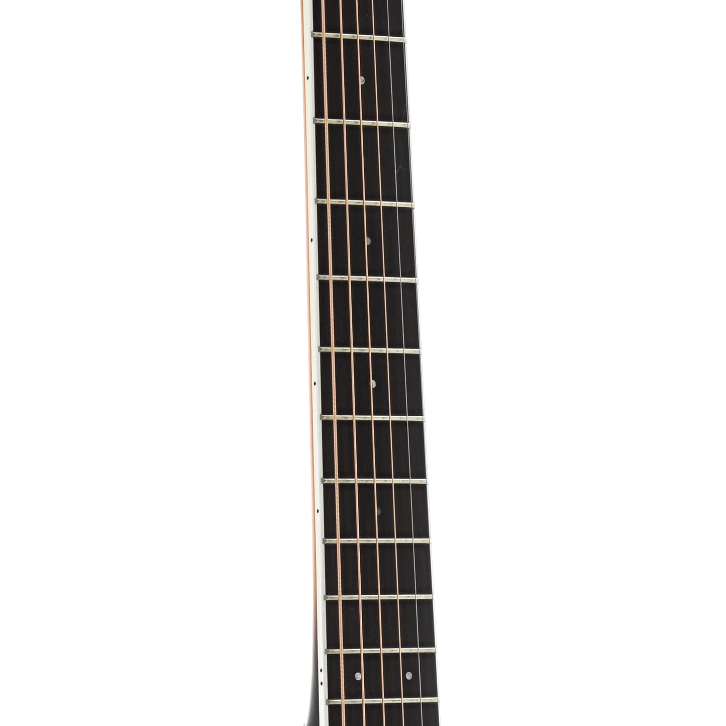 Fretboard of Guild F-250CE Archback Deluxe Jumbo Cutaway Acoustic Guitar