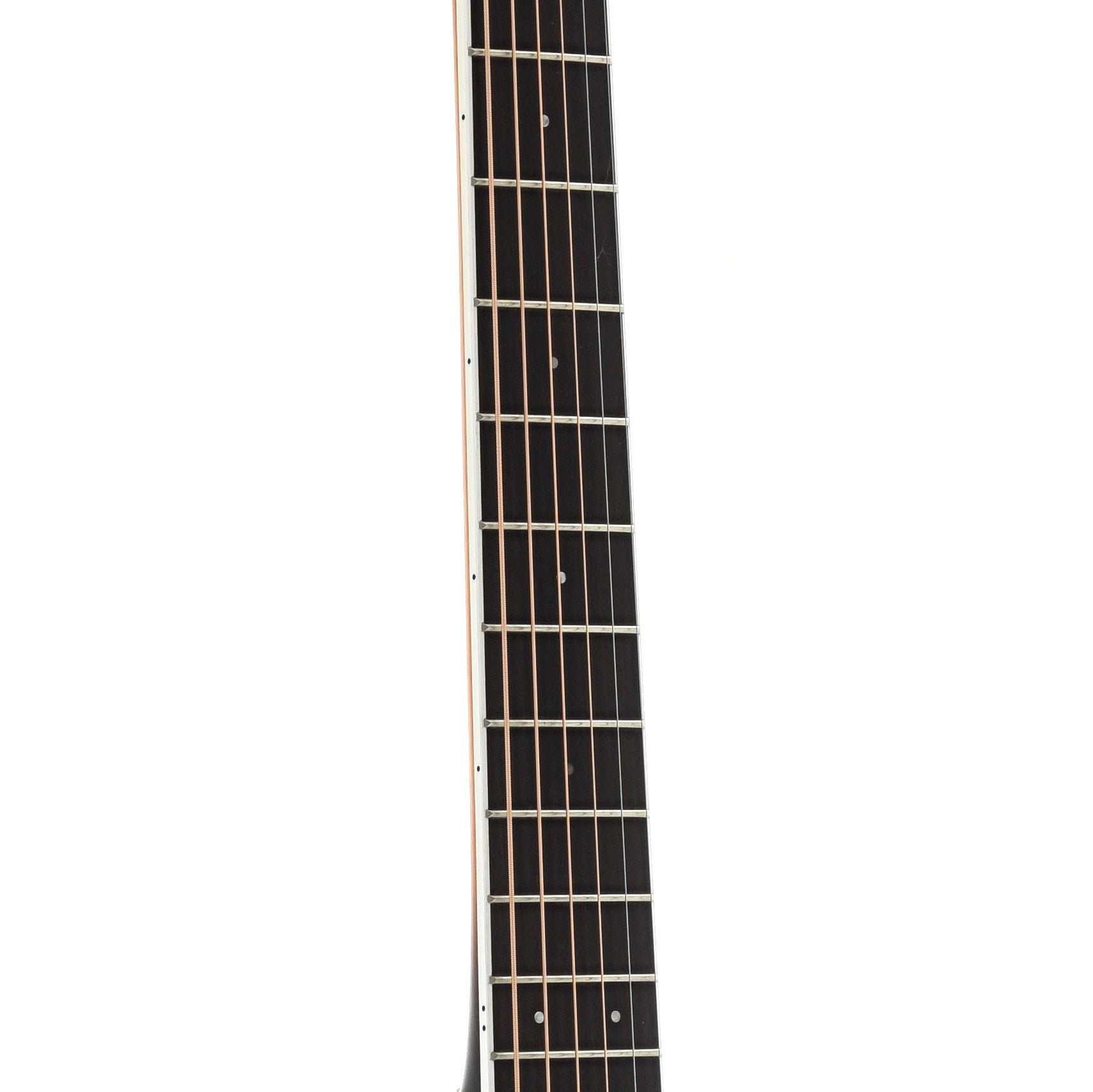 Fretboard of Guild F-250CE Archback Deluxe Jumbo Cutaway Acoustic Guitar