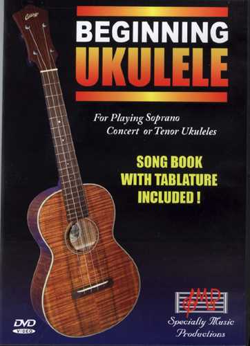 Image 1 of Beginning Ukulele: For Playing Soprano, Concert, or Tenor Ukuleles - SKU# 515-DVD21 : Product Type Media : Elderly Instruments