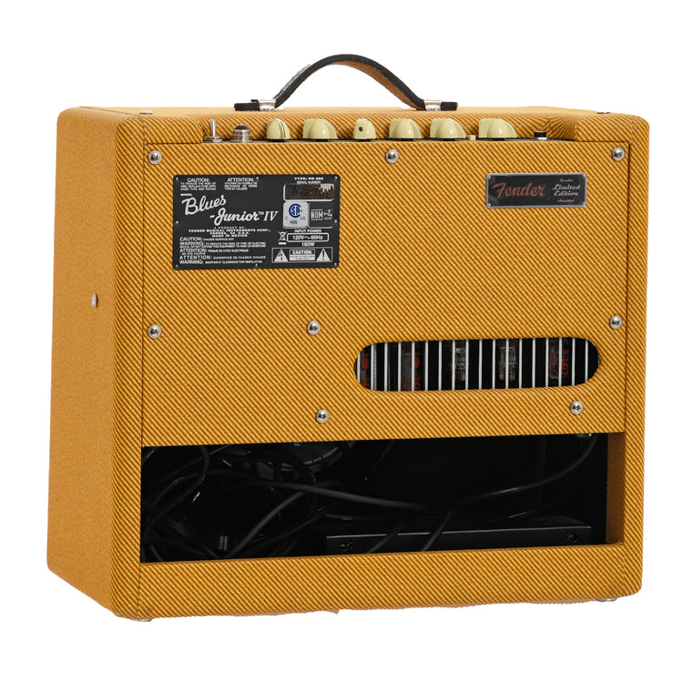 BAck of Fender Blues Jr. IV Tweed LTD Combo Amp
