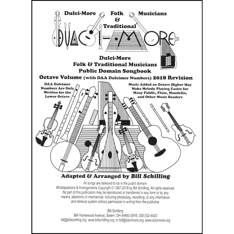 Image 1 of Dulci-More Folk & Traditional Musicians Public Domain Songbook - Octave Volume - SKU# 597-5 : Product Type Media : Elderly Instruments