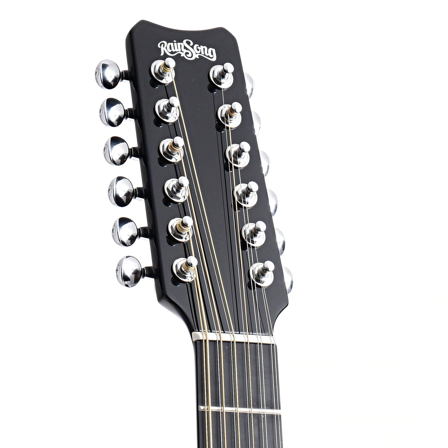 front headstock of Rainsong Black Ice WS3000 12-string