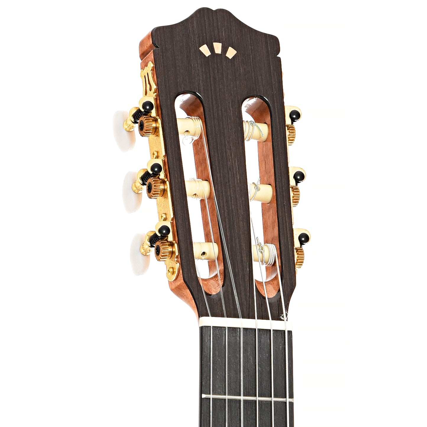 Front headstock of Cordoba C5 Left-Handed Classical 