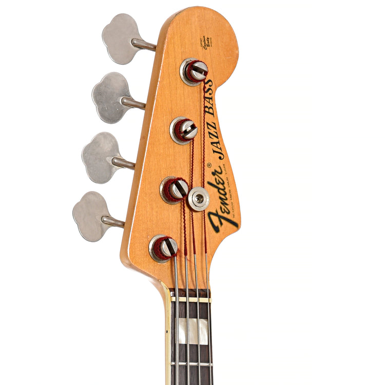 Front headstock of Fender Jazz Electric Bass 