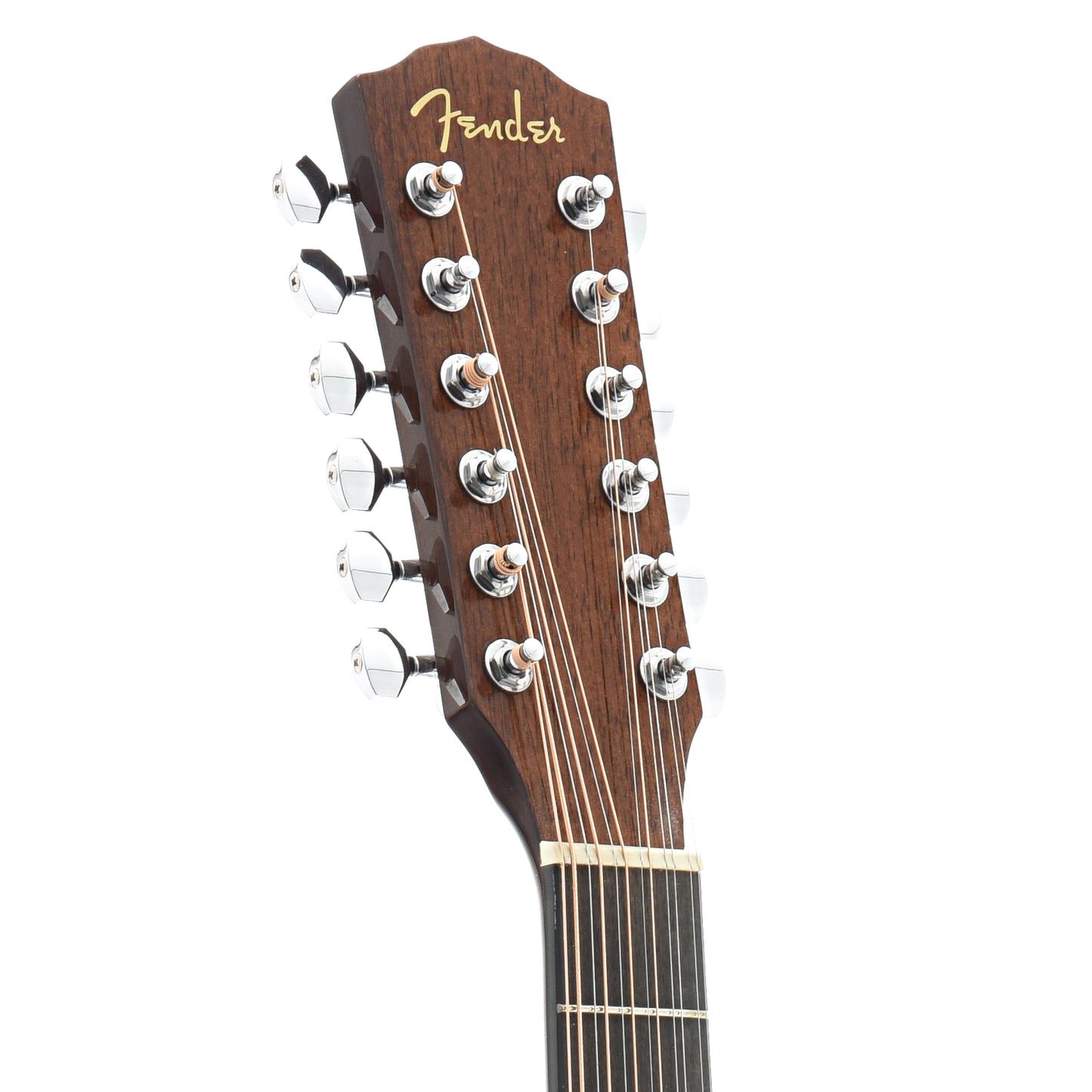 Front Headstock of Fender CD-60SCE 12-String Acoustic Electric Guitar