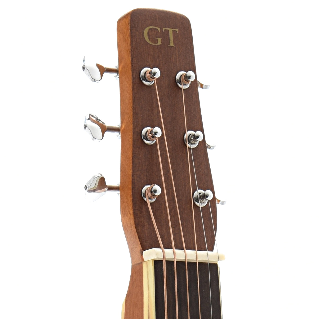 Front Headstock of Gold Tone GT Weissenborn Guitar 