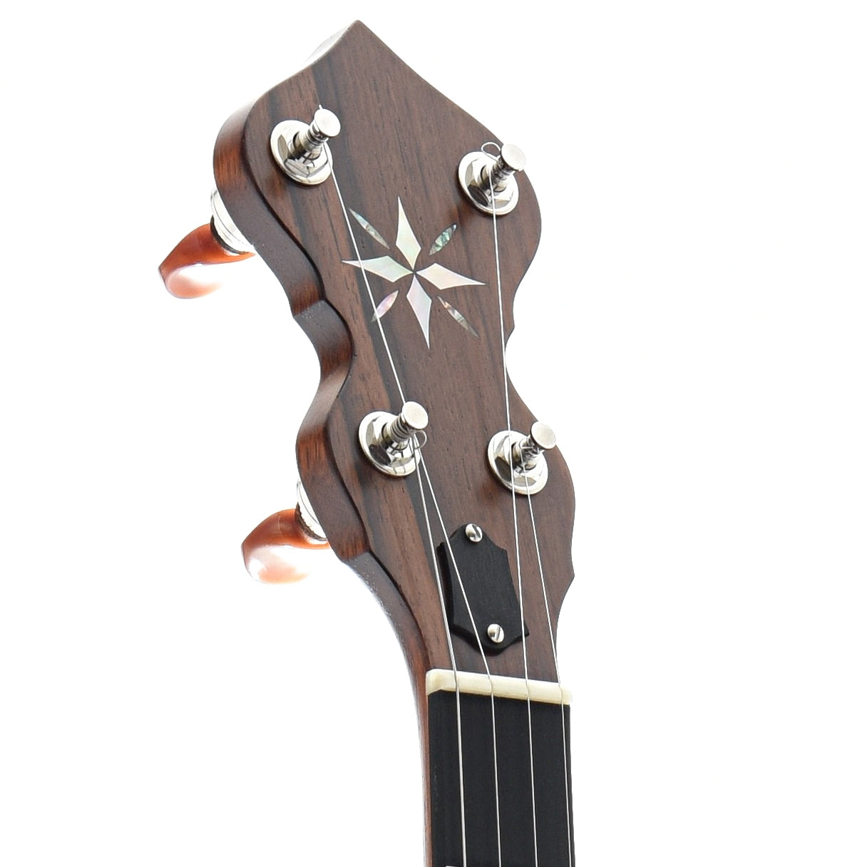 Image 6 of Ome Custom Alpha 12" Openback Banjo & Case, Mahogany - SKU# OMEALPHA-12CUST : Product Type Open Back Banjos : Elderly Instruments