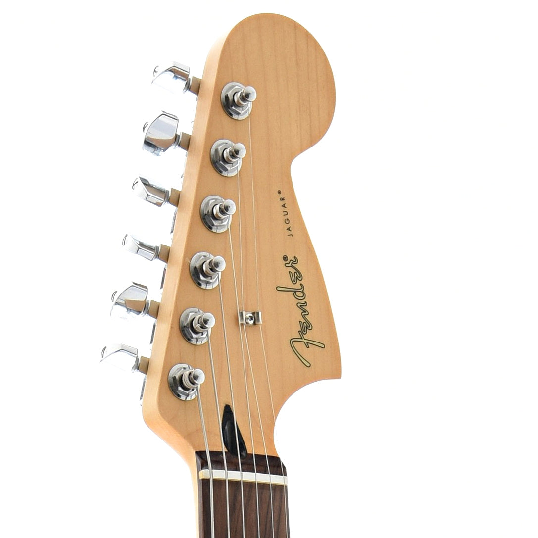 front headstock of Fender Player Jaguar, 3 Color Sunburst