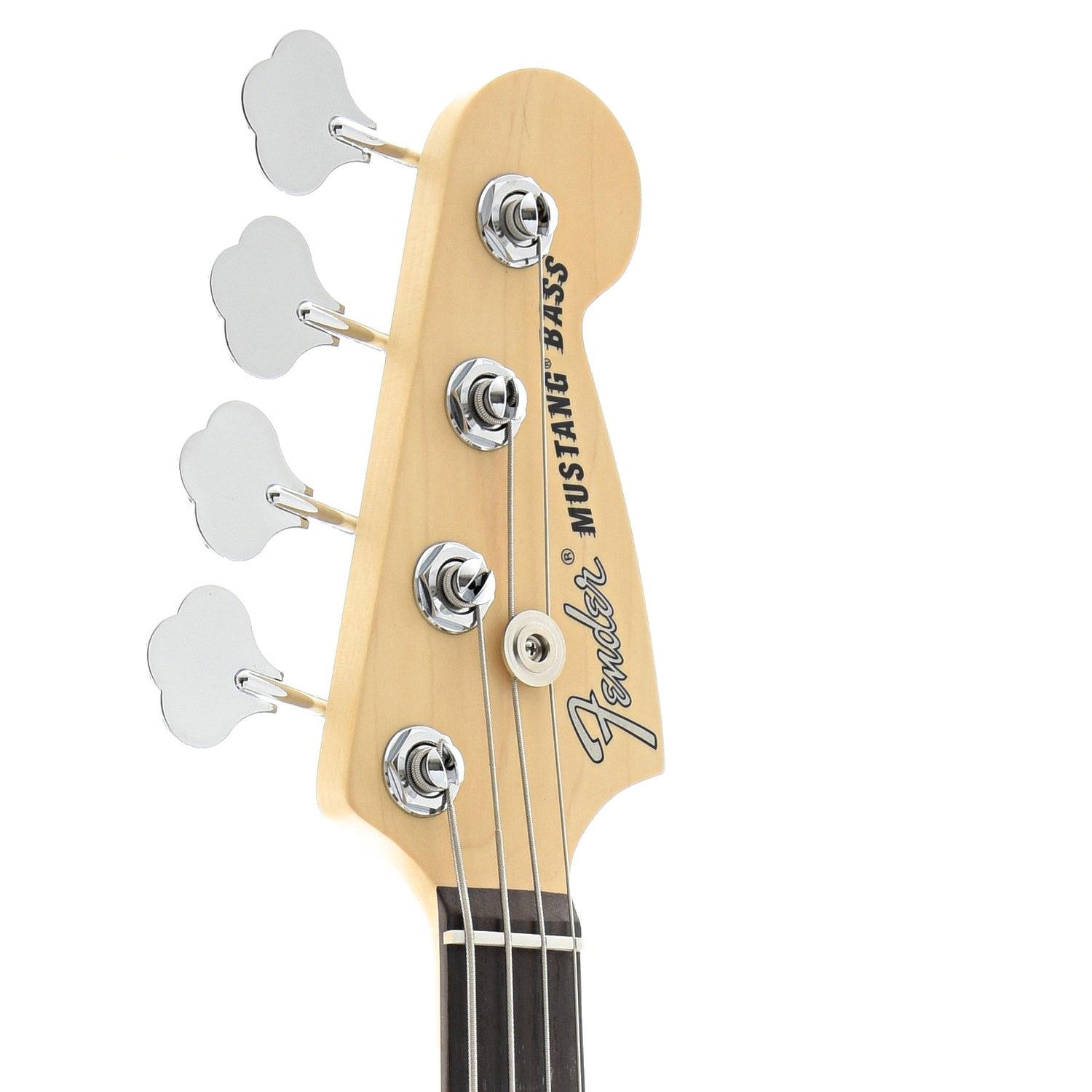 Front Headstock of Fender American Performer Mustang Bass