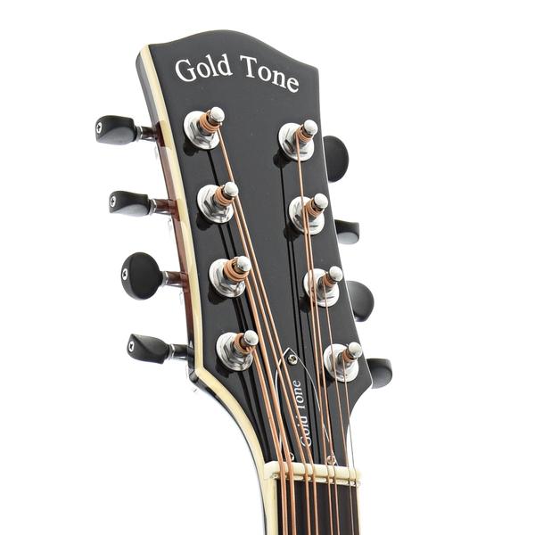 Front Headstock of Gold Tone Acoustic-Electric Mandocello