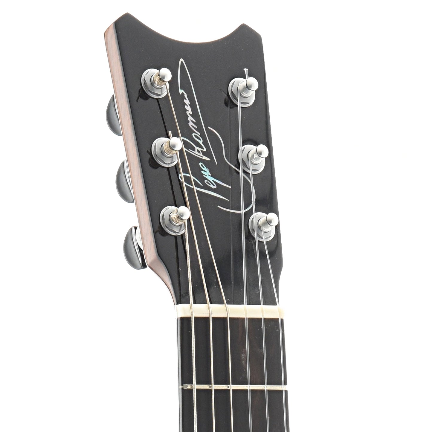 Front Headstock of Romero Creations Baritone 6 String Signature Model Guitar/Uke
