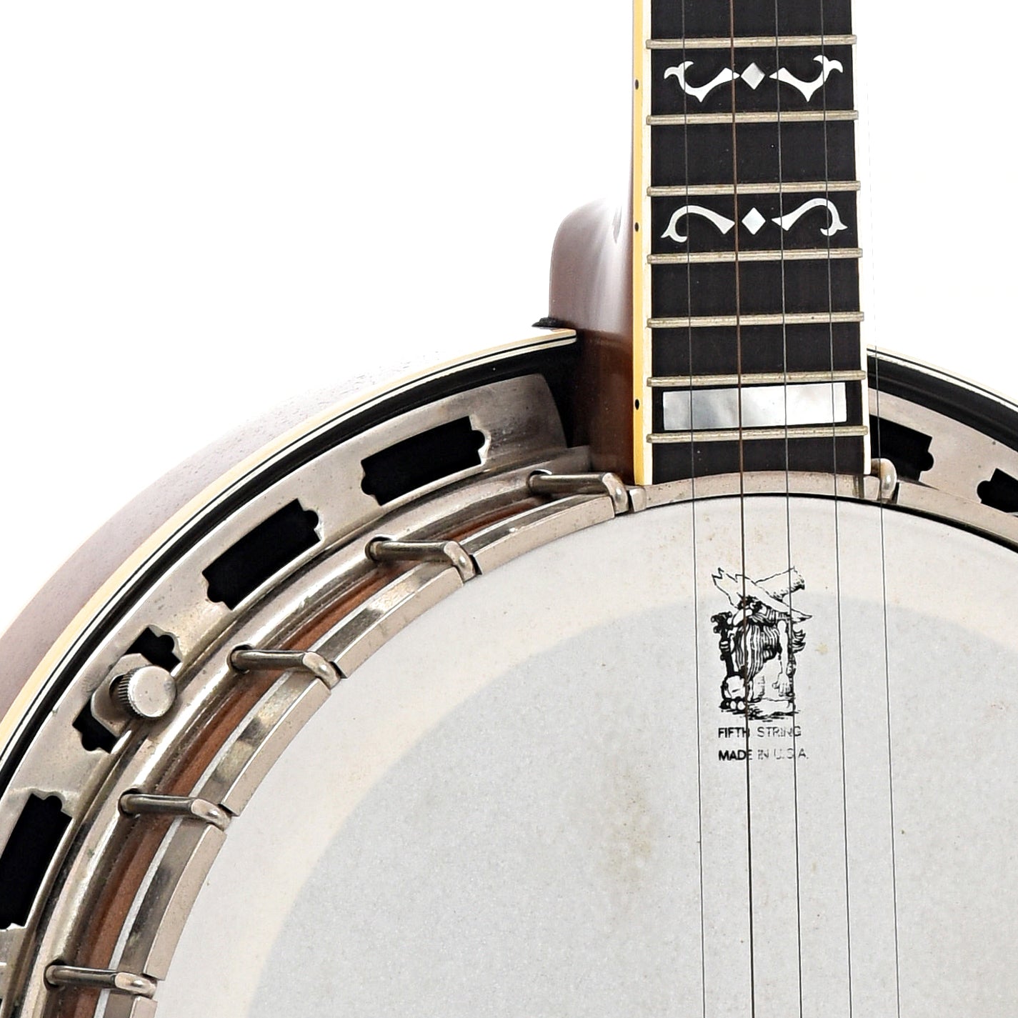 Neck and body joint of Gold Star G11W Resonator Banjo