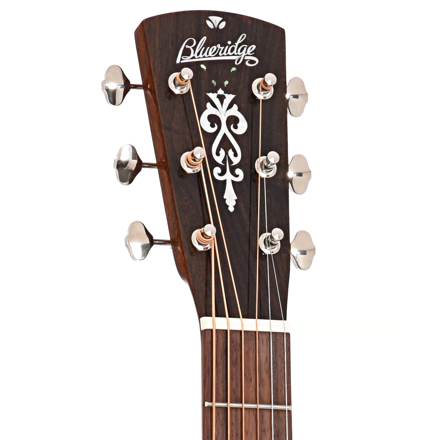 Front headstock of Blueridge Contemporary Series BR-60 Dreadnought