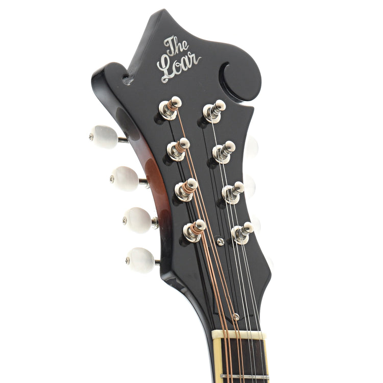 front headstock of The Loar LM-520-VS Mandolin