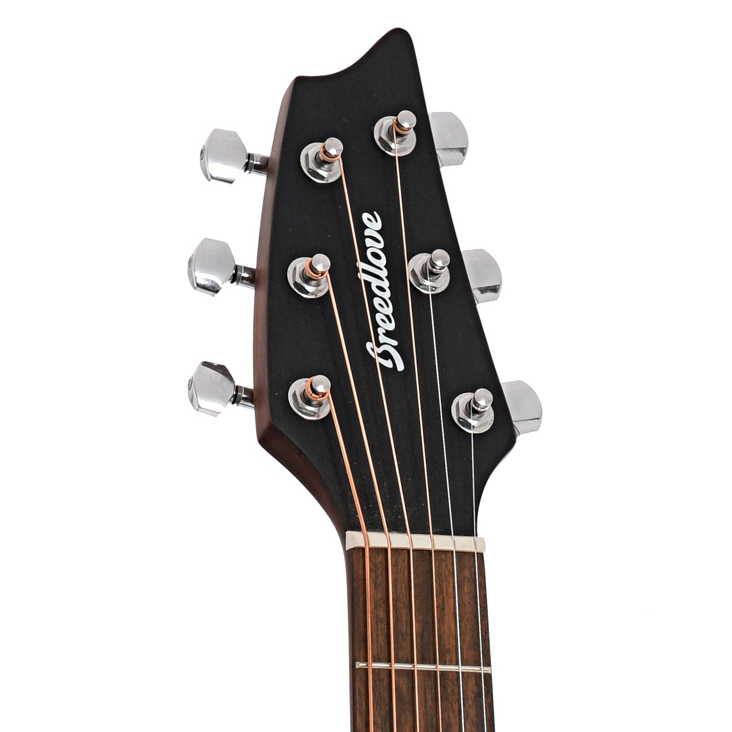 Front headstock of Breedlove Eco Collection Discovery S Concert CE European-African Mahogany