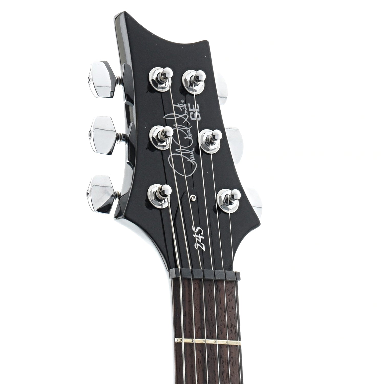 Front Headstock of PRS SE-245 Electric Guitar 