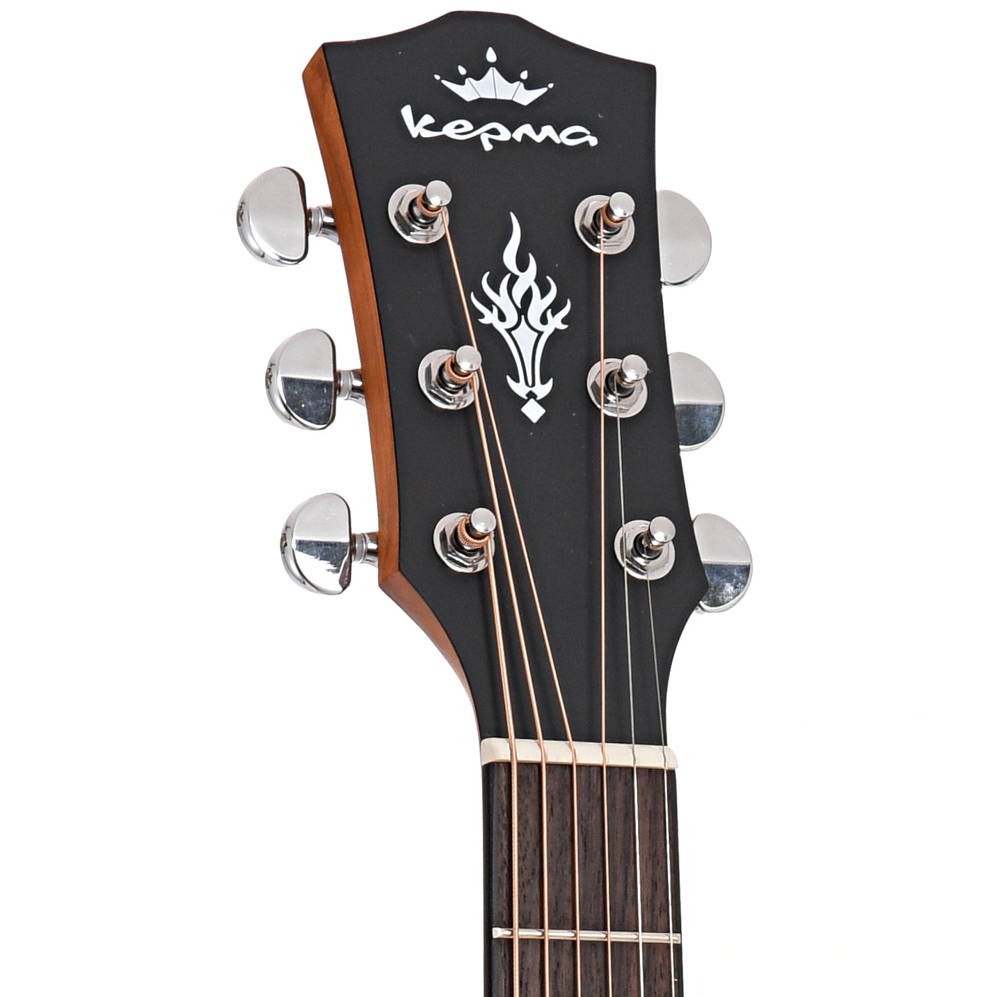 Front headstock of Kepma K3-A AcoustiFex Series D3-130A Dreadnought
