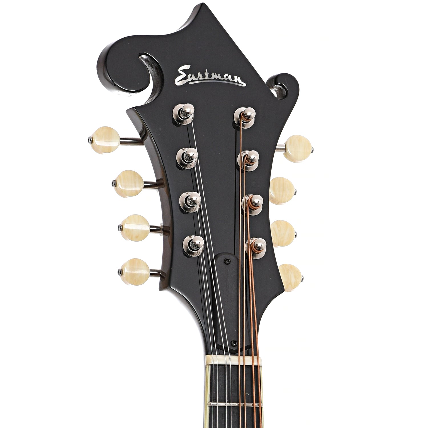 Front headstock of Eastman MD515 Classic Mandolin