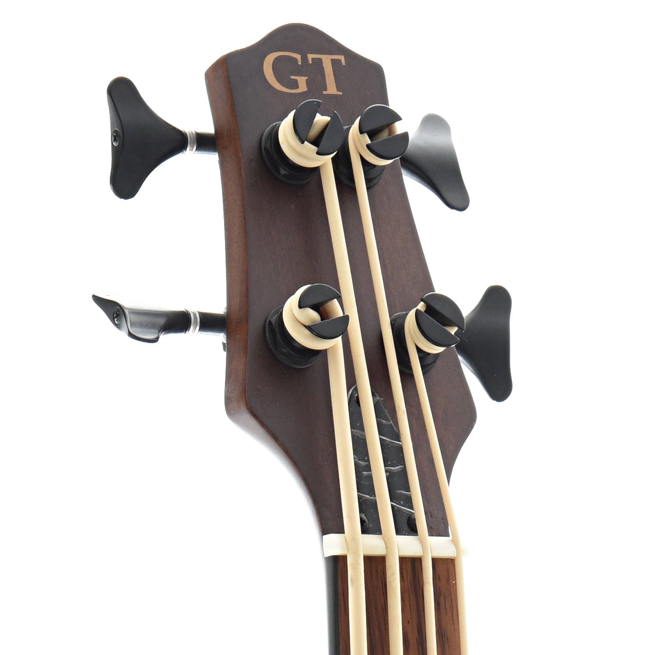 front headstock of Gold Tone ME-Bass Solid Body Micro Bass 