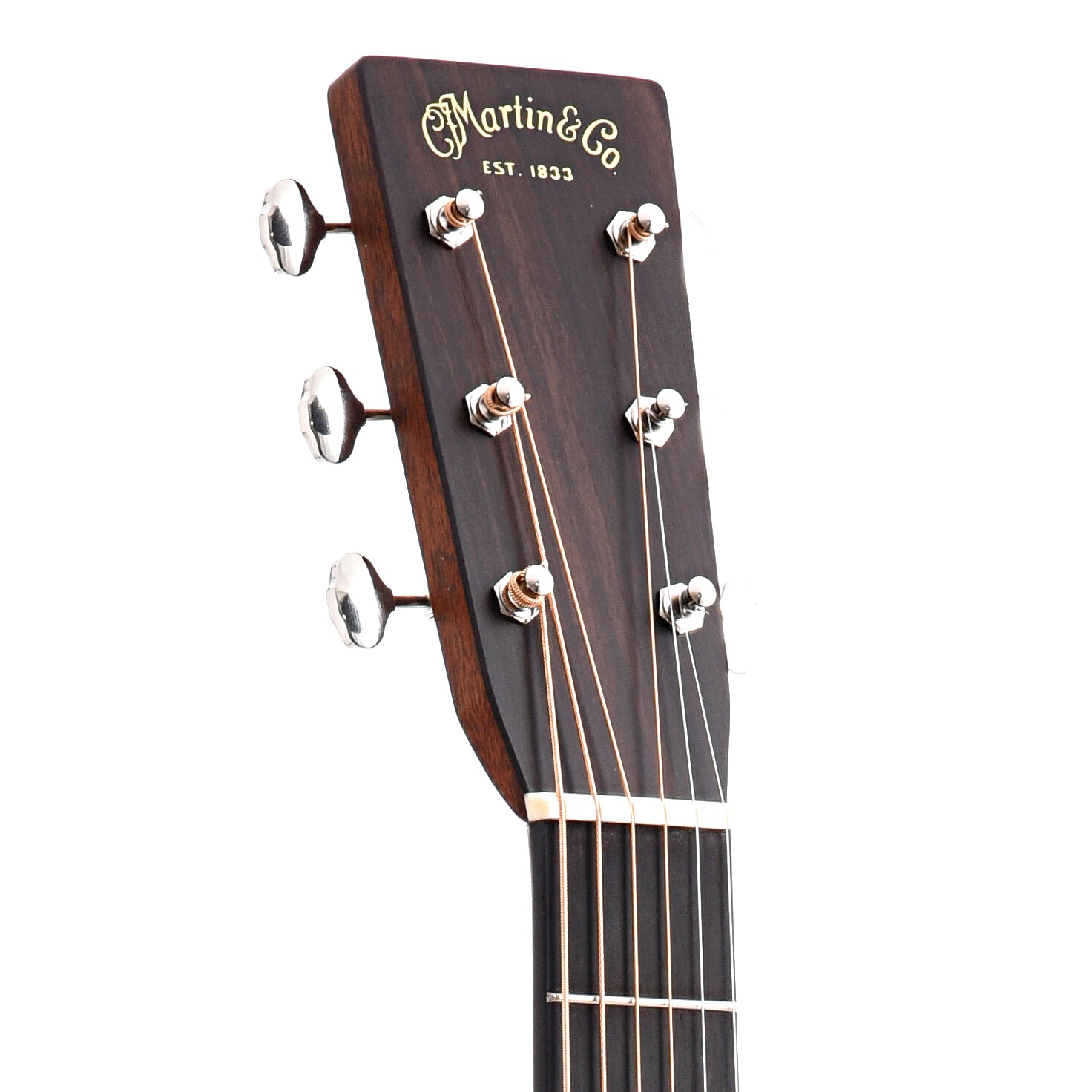 Front Headstock of Martin D-28 Guitar