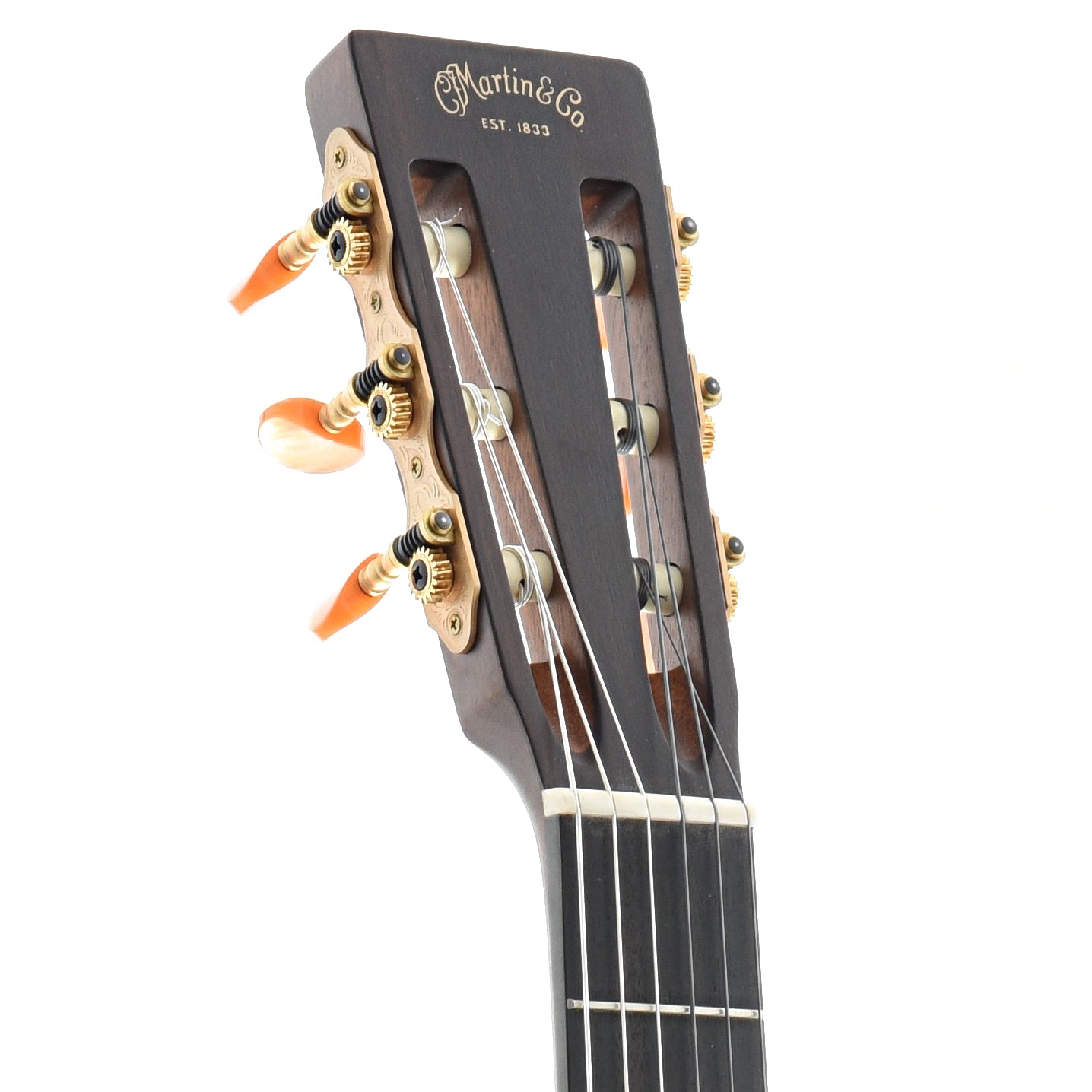 Front Headstock of Martin 000C12-16E Nylon Guitar