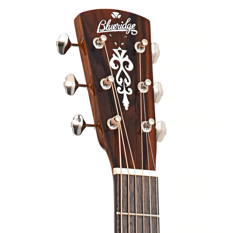 Front headstock of Blueridge Contemporary Series BR-43CE Cutaway 