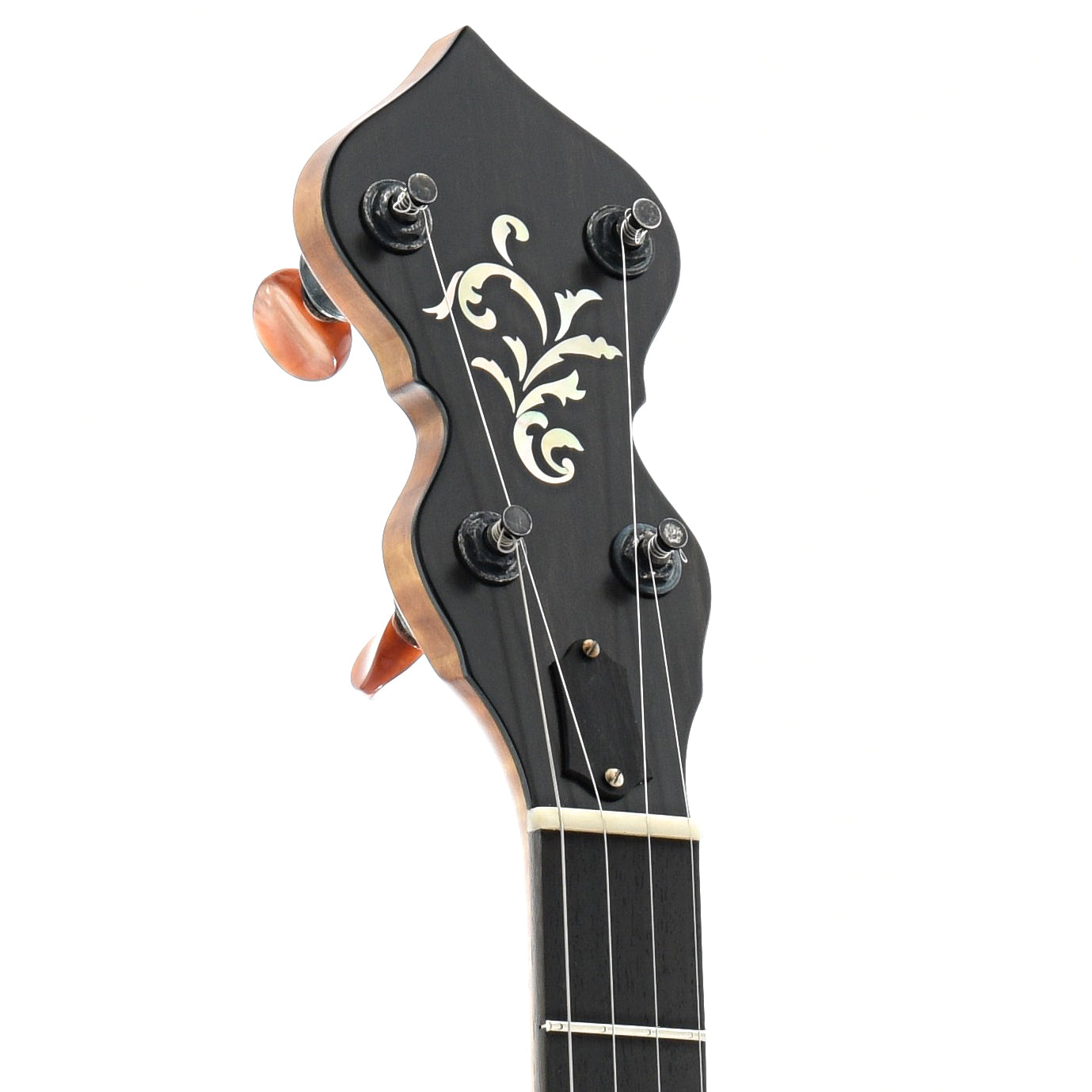 Image 6 of Ome Flora 11" Openback Banjo & Case, Curly Maple - SKU# FLORA-CMPL11 : Product Type Open Back Banjos : Elderly Instruments