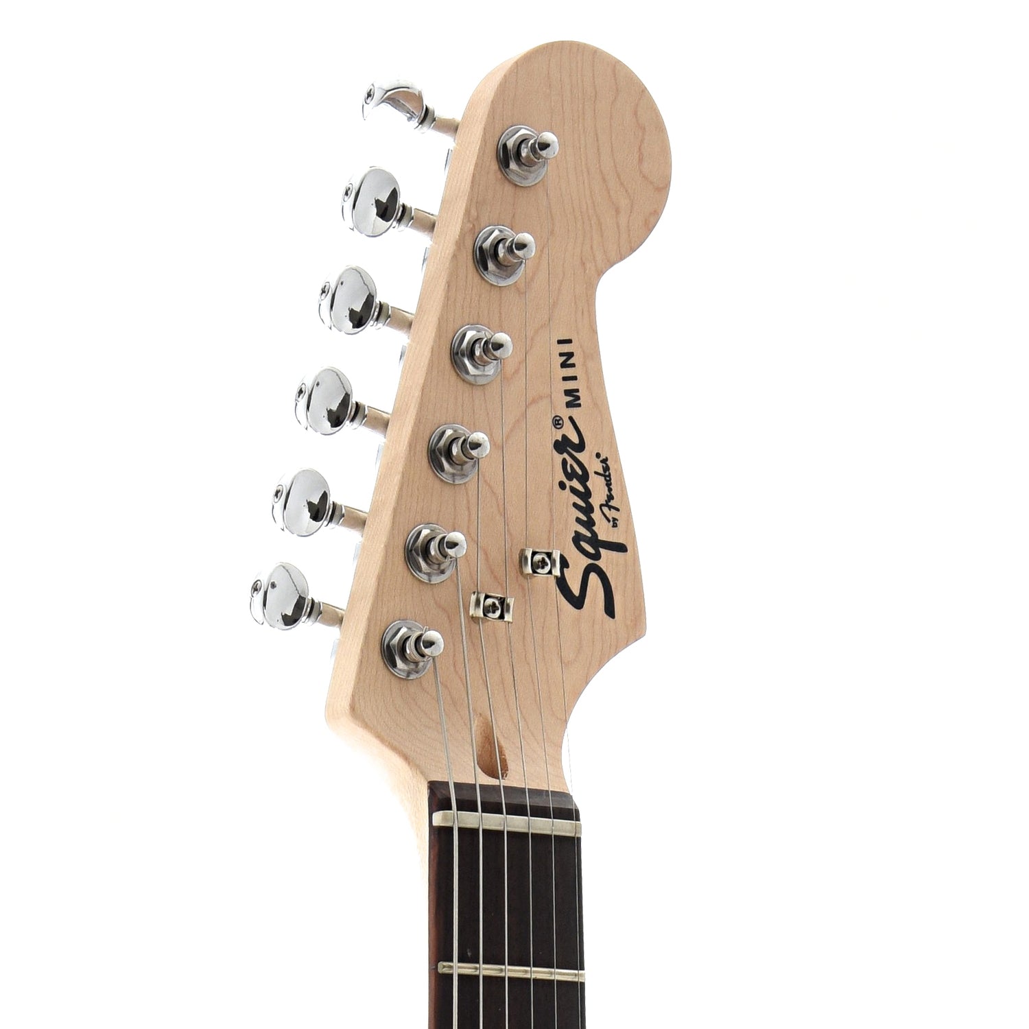 Front Headstock of Squier Mini Stratocaster
