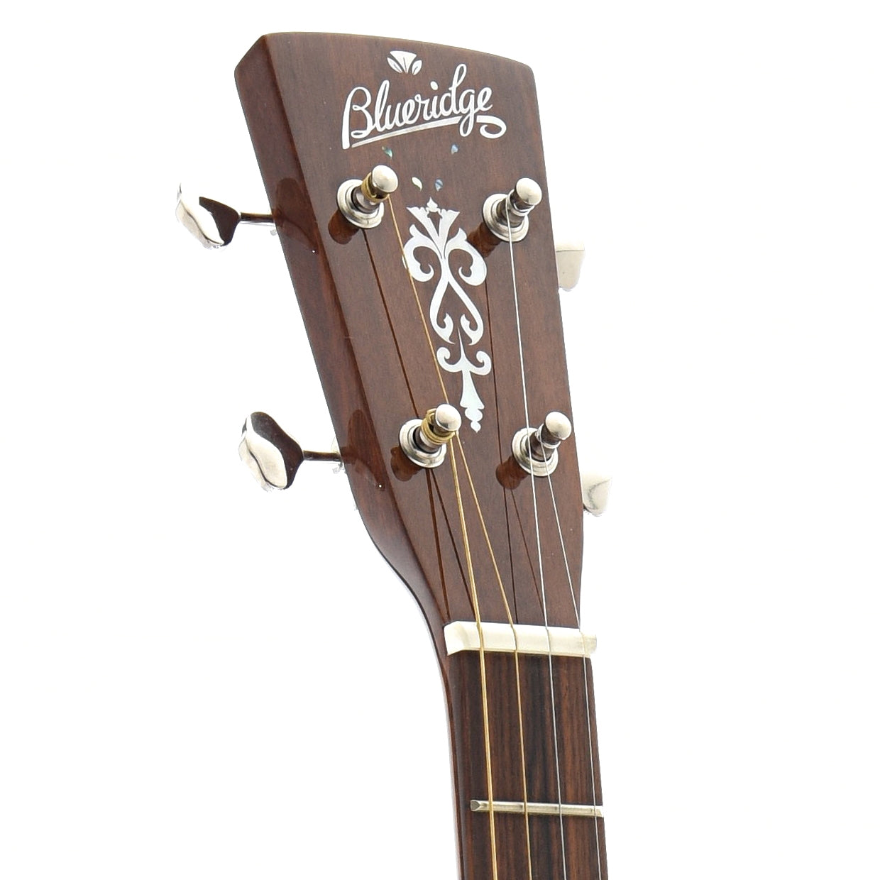 Front Headstock of Blueridge Contemporary Series BR-60T Tenor Guitar 